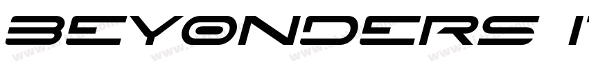 Beyonders Italic字体转换